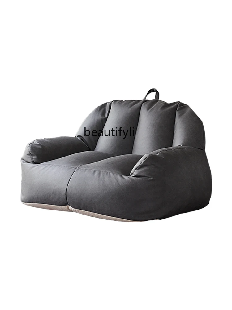 

zqNordic Lazy Sofa Double Bean Bag Bedroom Recliner Balcony Leisure Chair Creative Armchair