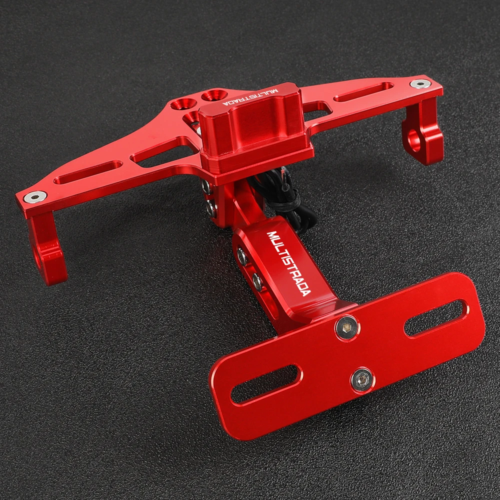 

For DUCATI Multistrada 950 1200 1200S 1260 1260S 2015-23 2018 Motorcycle Rear License Plate Mount Holder and Turn Signal Lights