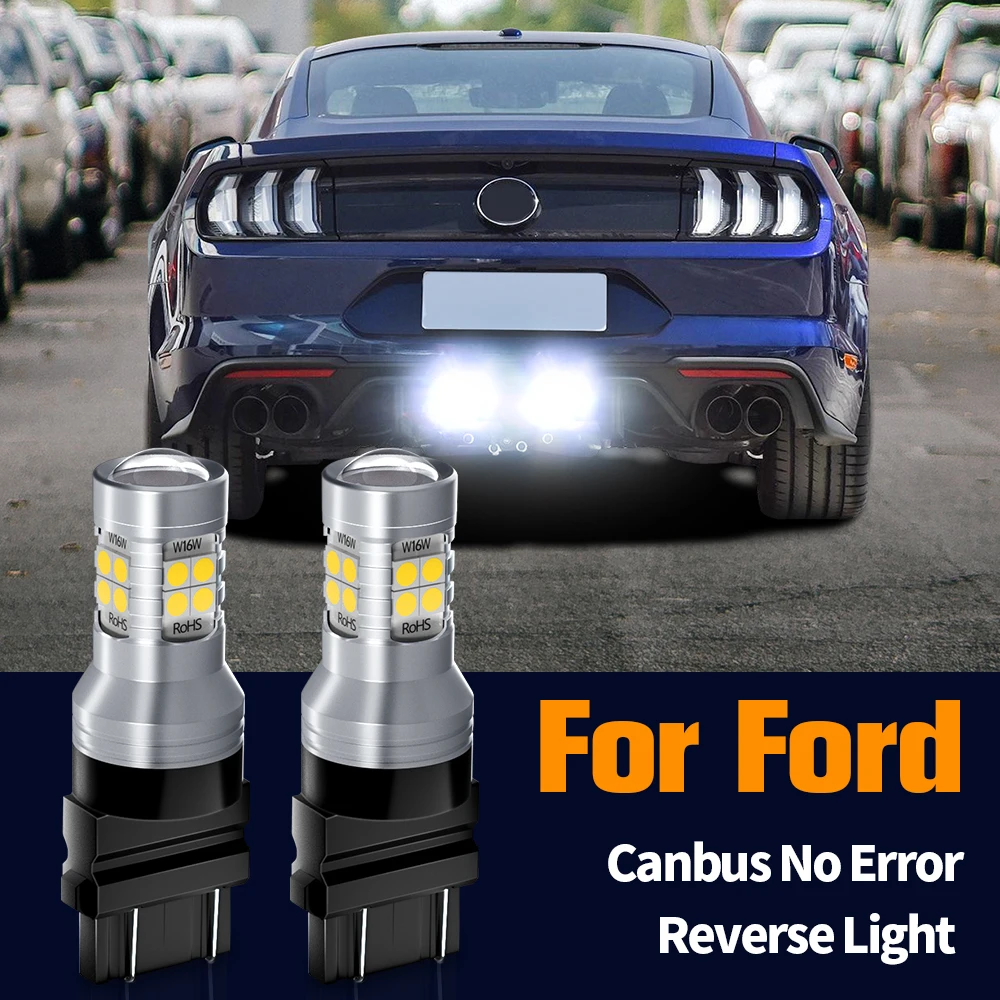 

2pcs LED Reverse Light Blub Backup Lamp Canbus No Error 3157 P27/7W T25 For Ford Mustang 2015 2016 2017 2018 2019