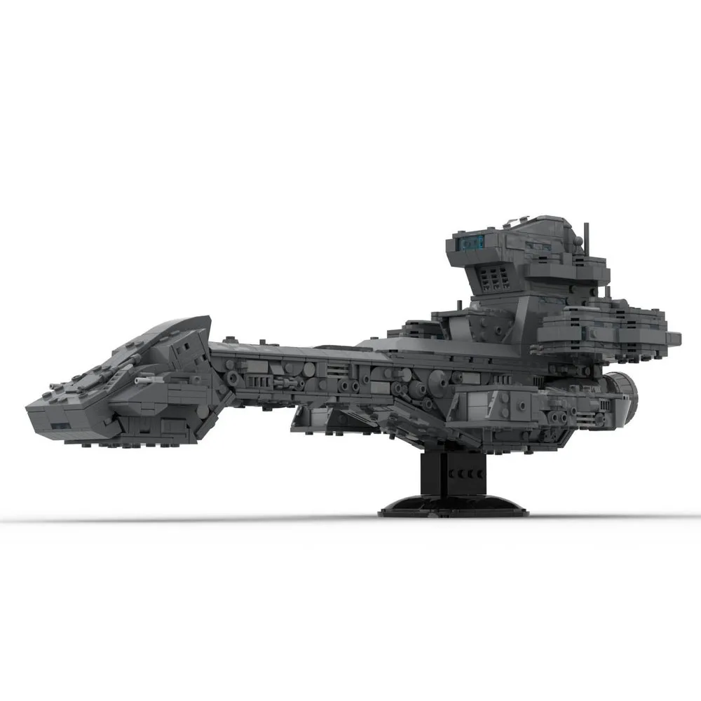 Фото Строительные блоки MOC Space Movie Stargate X-303, модель космического корабля Prometheus, набор кронштейнов для сборки, технологическая игрушка, детский подарок №1