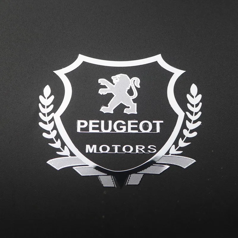 

3D Metal Car Styling Side Door Badge Stickers Side Window Emblem Decals For Peugeot 308 206 207 408 508 RCZ 208 3008 2008 4008