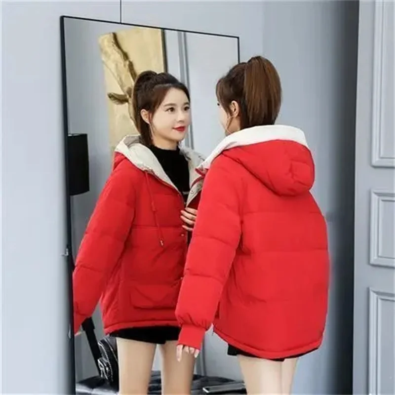 Padded Jacket Women 2022 New Down Padded Jacket Short Winter  Loose Student Bread Jacket Padded Jacket Western Style Jacket W210