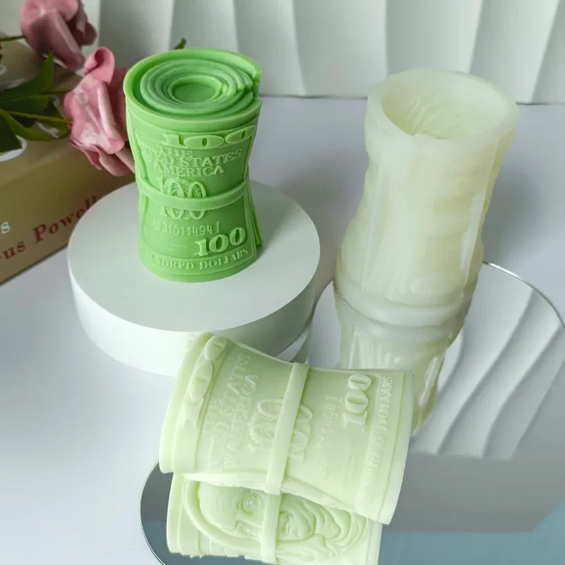 3D силиконовая форма для денег и доллара сделай сам ароматическая свеча украшений