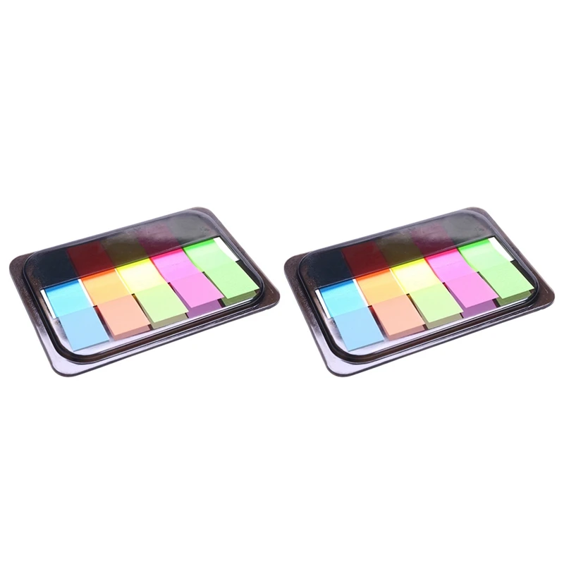 

NEW-2X Tearable Colored Memo Pad Sticky Notes Cute Self-Adhesive Paper Label Sticker Bookmark Stationery