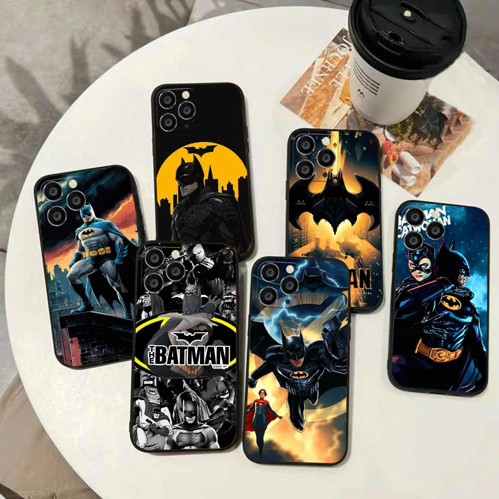 Мягкий чехол BY-11 Batman DC для Xiaomi Redmi Poco F6 X6 M6 F5 C55 C50 C51 13 13C Pro