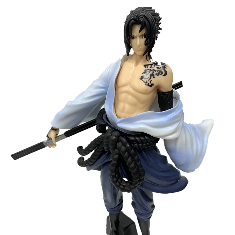 

22CM Bandai Naruto Gk Uchiha Sasuke Curse Seal Version Anime Action Figure Model 24Cm Pvc Statue Collectible Figurines Toys
