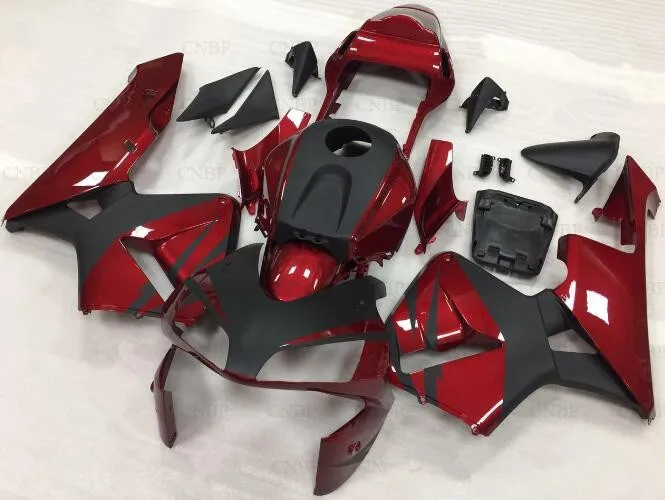 

4 подарка, новый комплект обтекателей для мотоцикла из АБС-пластика, подходит для HONDA CBR600RR F5 2003 2004 03 04, кузов красного и черного цвета на заказ