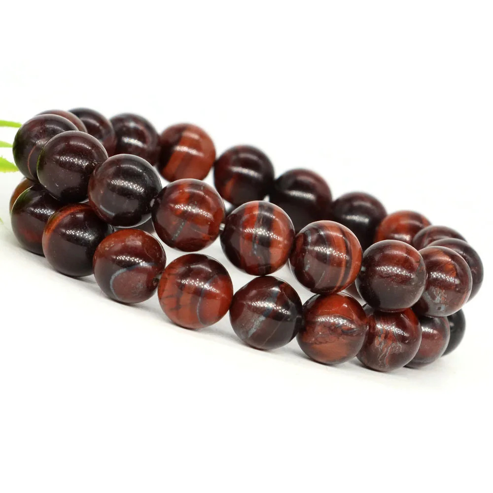 

Round Beads Bracelets Natural Stone Red Tiger Eye Chakra Healing Women Wrist Chain Energy Stretch Charm Strand Jewelry Gifts