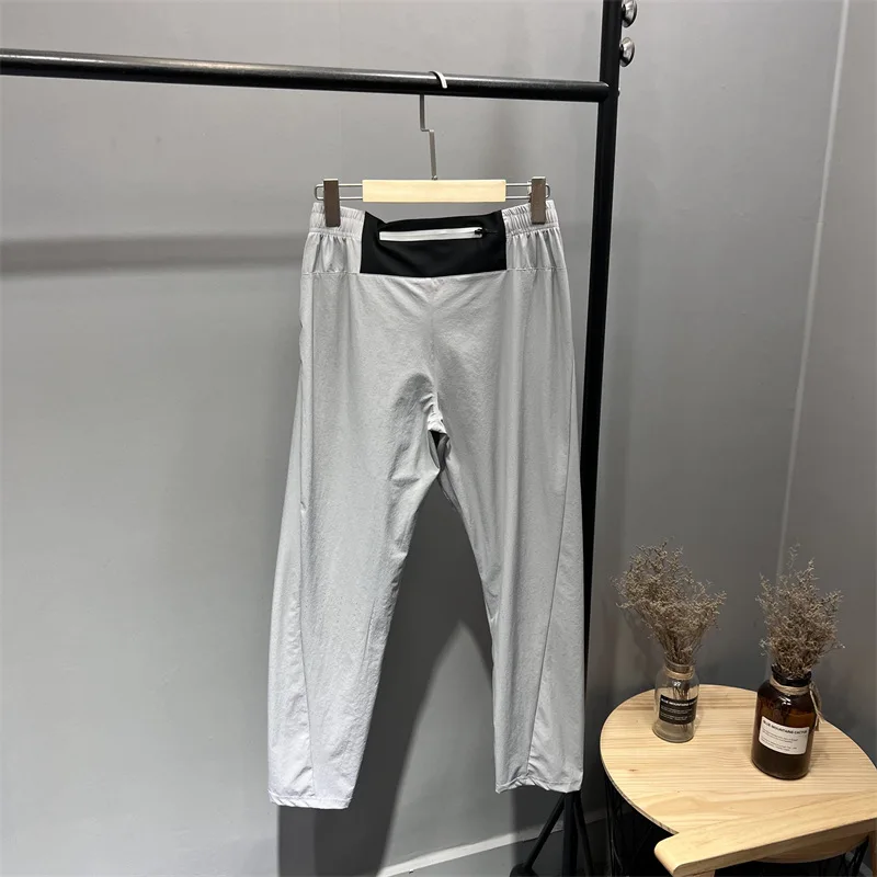 Тренировочные штаны для бега осенние мужские эластичные дышащие Спортивные