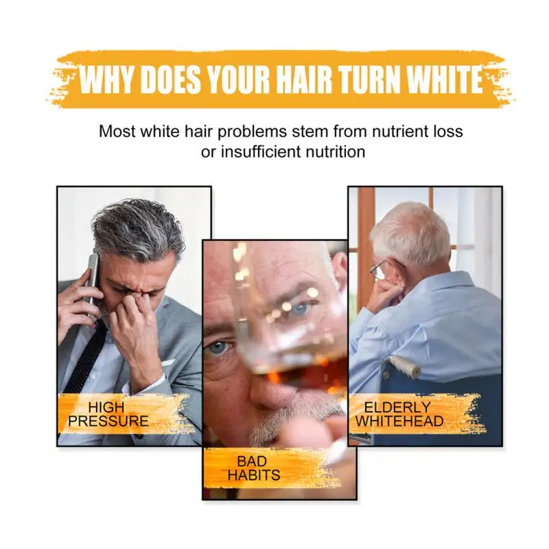 Мыло для восстановления седых волос и бороды шампунь естественного цвета с