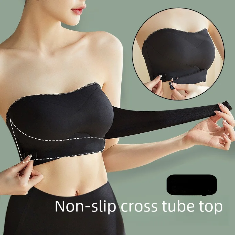 Женский летний бюстгальтер без ремешков с большой грудью маленький