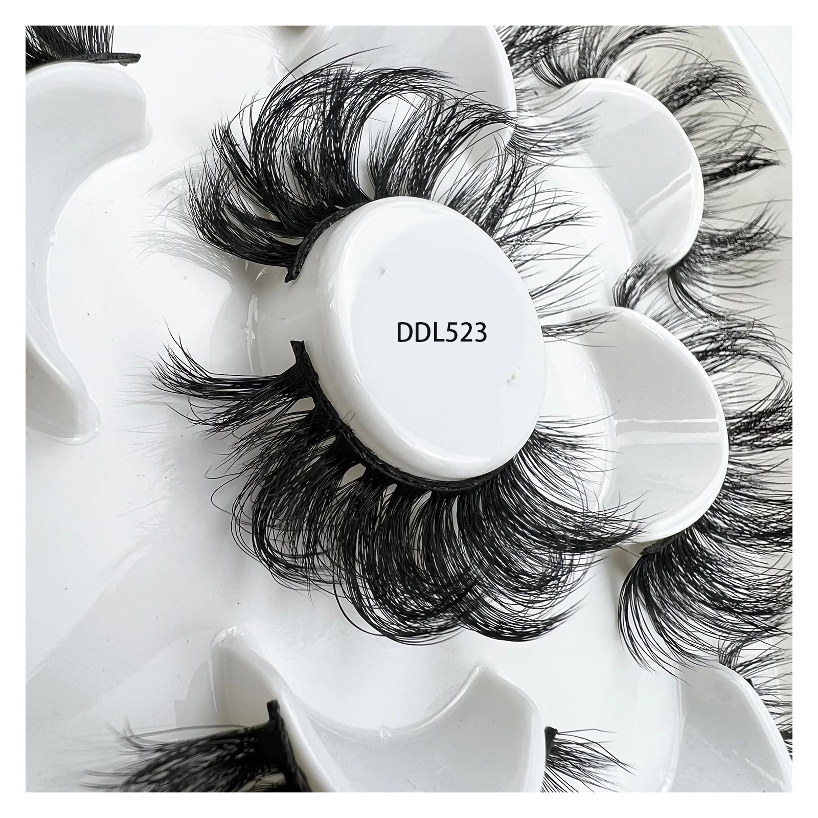 

Wholesale 23mm DD Curl Silk Mink Lash Fluffy Soft Makeup Russian Faux False Eyelashes Free Shipping Cosplay Cosmetics Handmade