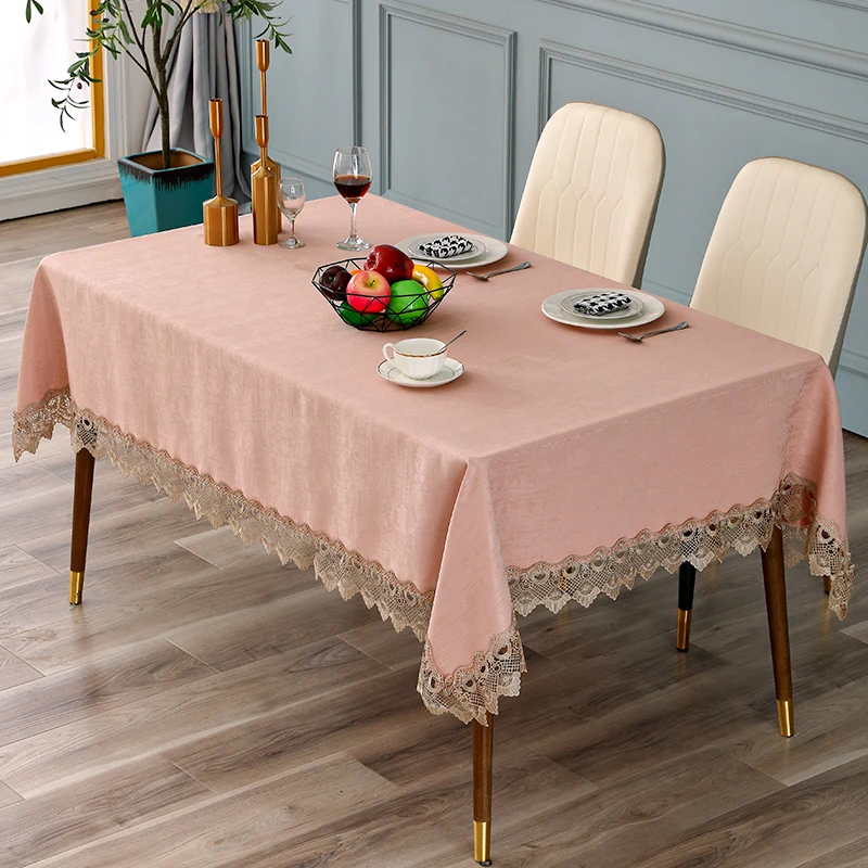 

Nordic simple modern table cloth lace waterproof, scald proof and heat insulation