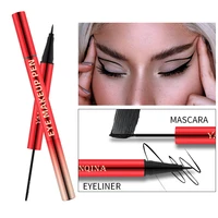 3d mascara eyeliner pen lengthening waterproof eyelashes eye liner liquid black volume silk fibers brush makeup tool cosmetics
