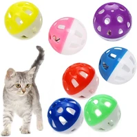 atuban 4cm cat toy ball with bell pet toy cat bell ball cat toy with bell cat jingle balls for cats kitten random color