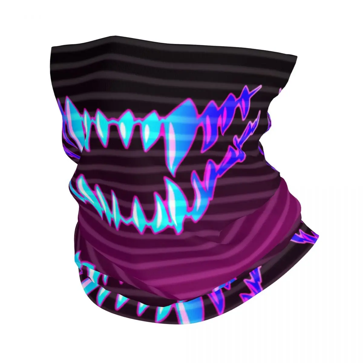 Бандана Synthwave с зубцами дракона Шейная Обложка маска принтом шарф