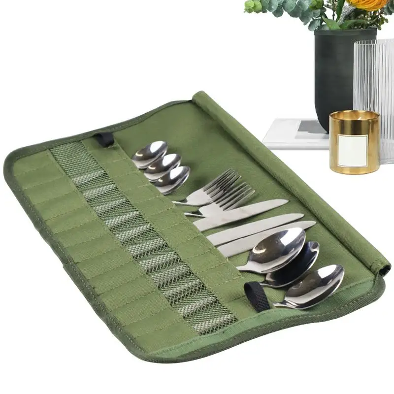 Уличная сумка для хранения посуды кемпинга барбекю столовых приборов