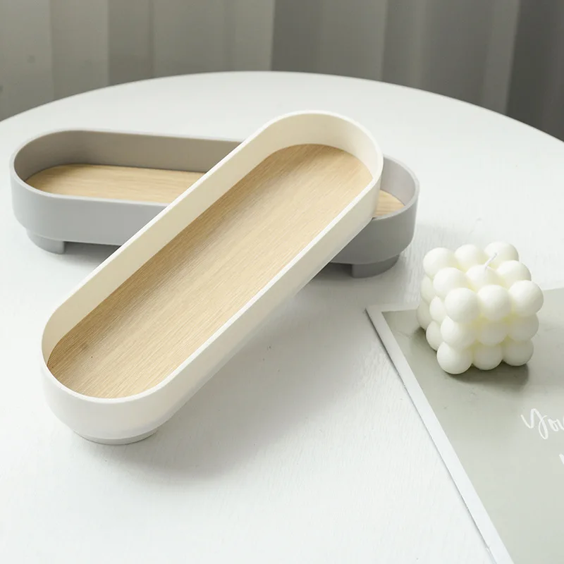 

Plastic Jewelry Decorative Serving Tray Luxury Storage Tray Set Cake Dessert Tableware Varieties Plate Dining Dish Organizer