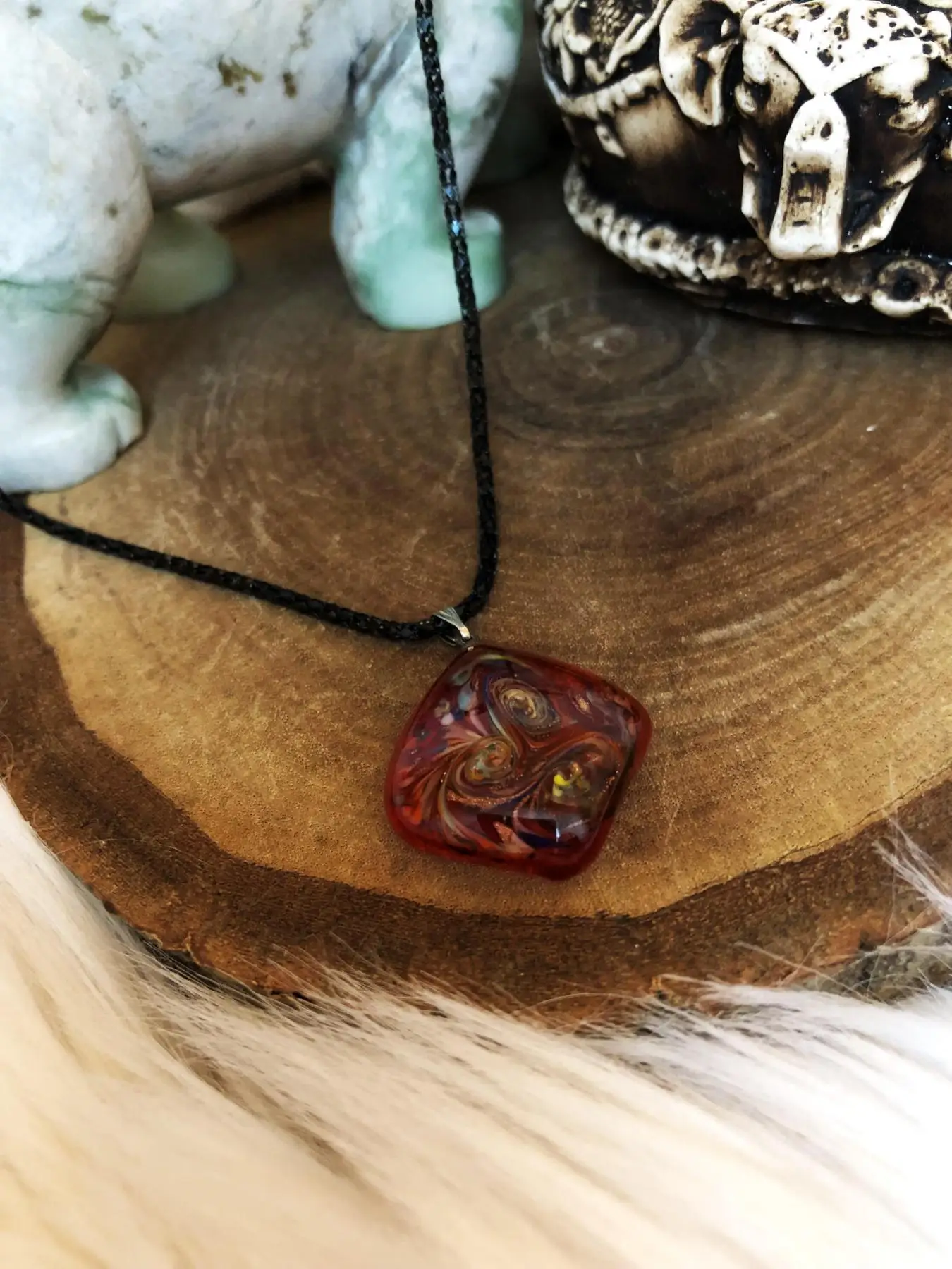 

Murano Camı Handmade Women Necklace Mrn11