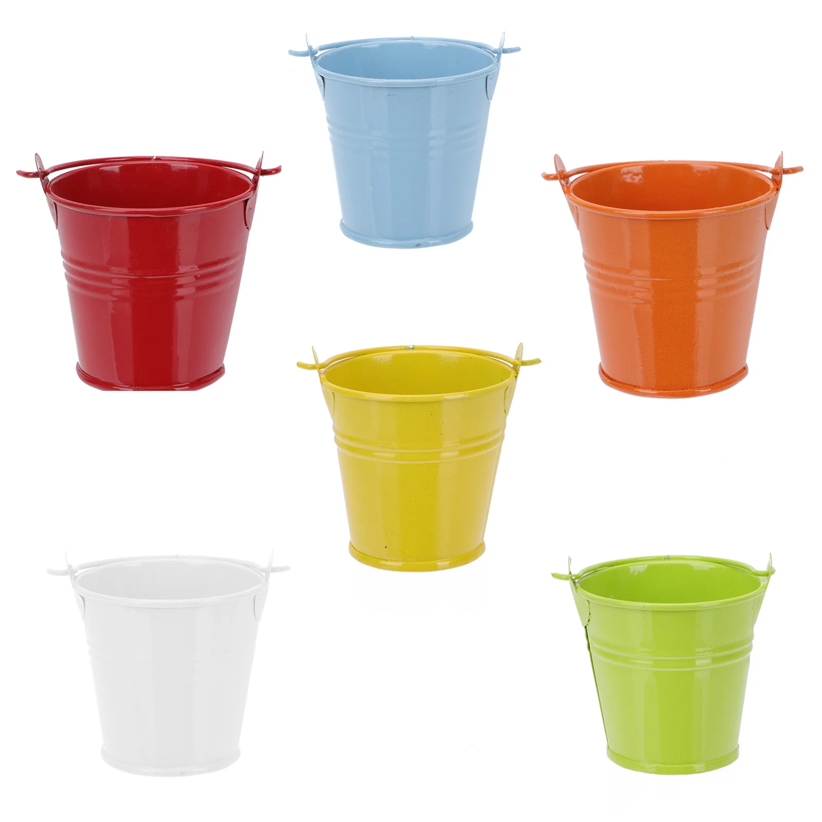 

Mini Buckets Tin Metal Bucket Pailspot Flower Holderfrench Fries Favor Container Galvanized Pail Vintage Sand Basket Planter