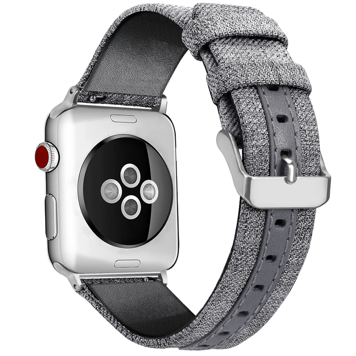

Повседневный нейлон + силикон для Apple Watch 7/6 ремешок 41 мм 45 мм 40 мм 44 мм смарт-часы для IWatch 5/4/3 38 мм 42 мм черный красный хаки коричневый