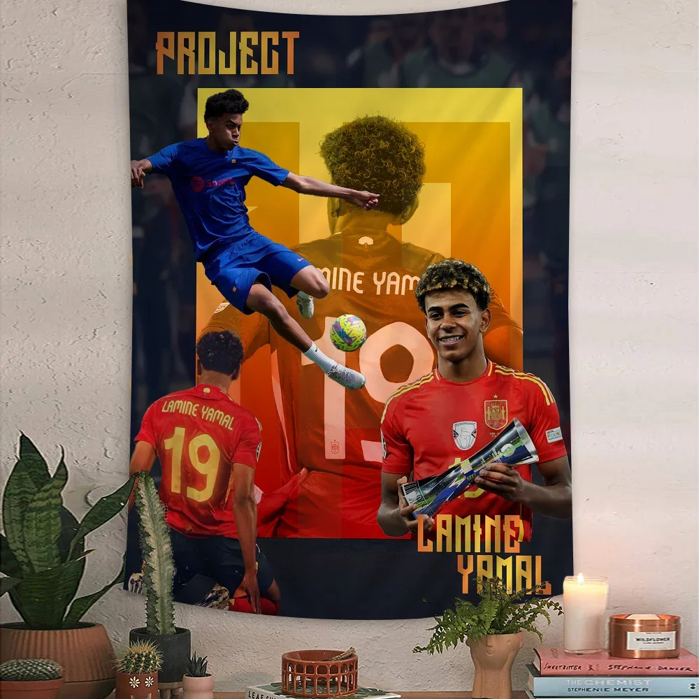 L-Lamine FootballStar Y-Yamal 27 подвесной богемный гобелен богемные настенные гобелены