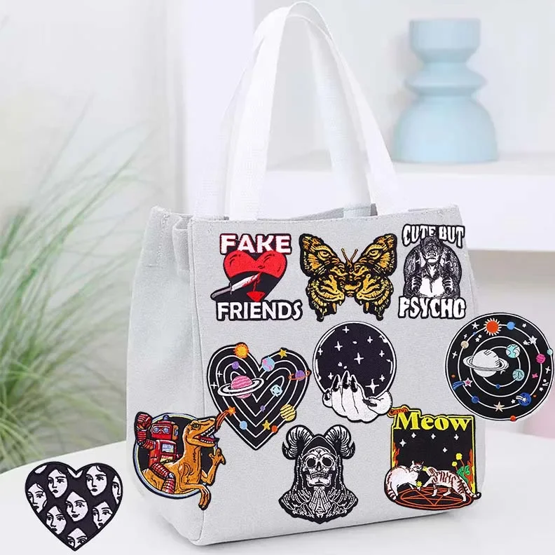 Утюг на заплатках для одежды наклейки одежду с динозаврами ткань шитья вышитая