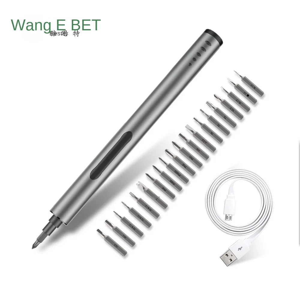 

Lithium battery precision electric screwdriver portable all aluminum charging repair mobile phone disassembly tool set batch