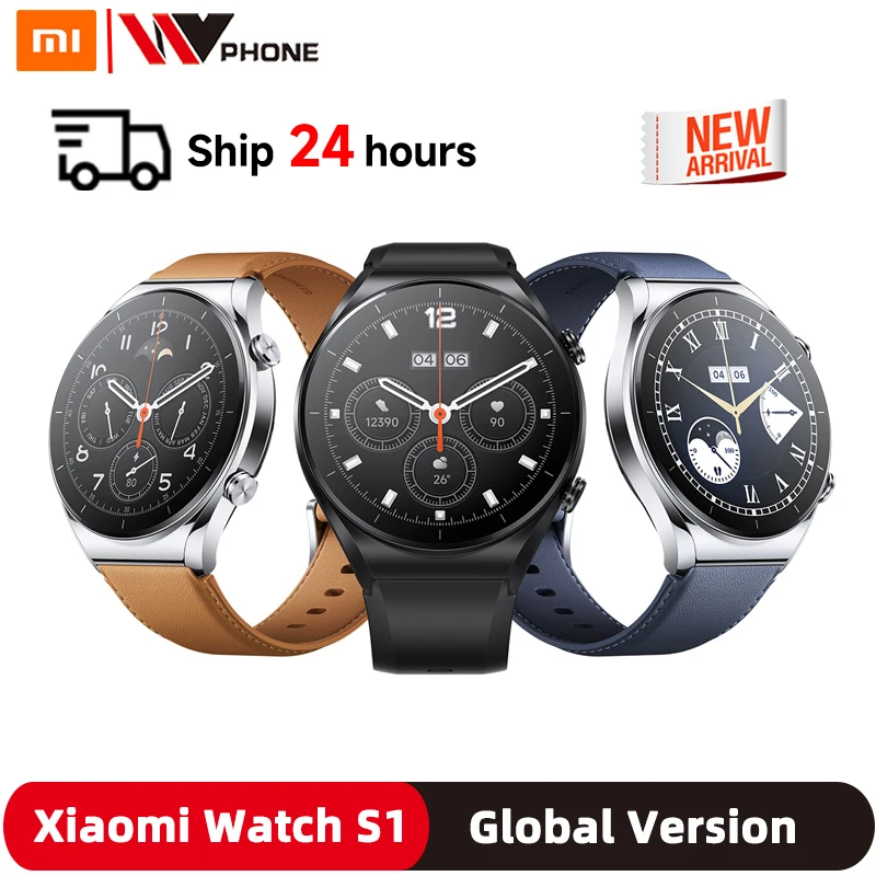 

Xiaomi Mi Watch S1 Smartwatch 1.43 Inch AMOLED Display 12 Days Battery Life 5ATM Waterproof Bluetooth Answer Call Wrist Watch