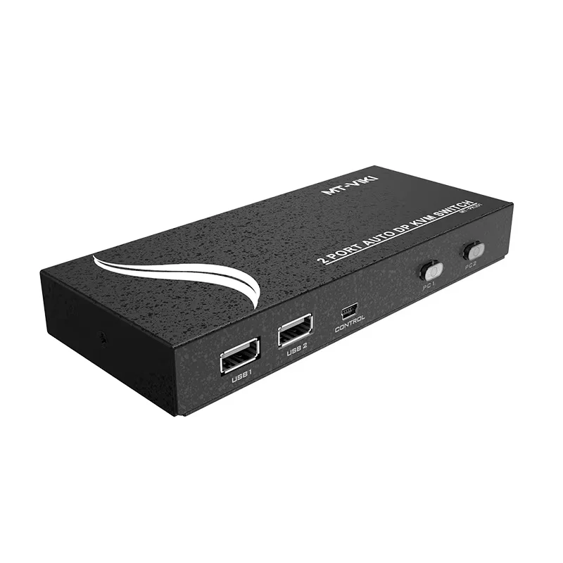 Фото MT-VIKI 2-портовый DP kvm-переключатель, компьютер, общий дисплей, USB-мышь, клавиатура, принтер 2 в 1, выход с оригинальной линией MT-PK201 №3