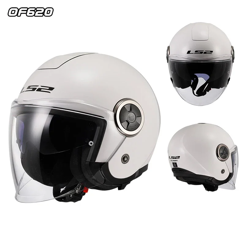 

2025 LS2 OF620 CLASSY, двойные козырьки, шлемы с открытым лицом, мотоциклетные мужские шлемы больших размеров, электрический велосипед, скутер, мотоцикл, защитные шлемы