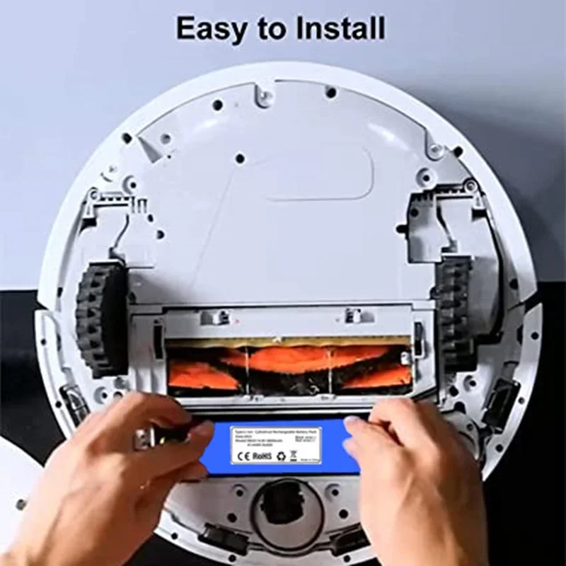 Фото 6800 мАч литий-ионный робот Stofzuiger Vervangende Batterij для Xiaomi Mijia 2-й робот Roborock S50 S51 S55 Accessoire Onderdelen №5
