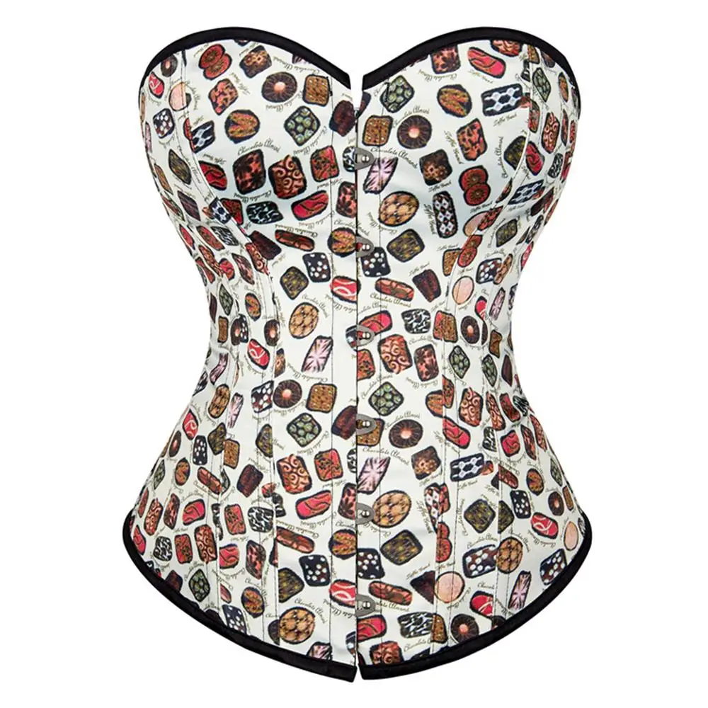 

New Fashion Beige Painted Body Sculpting Bone Body Body Support Chest Corset