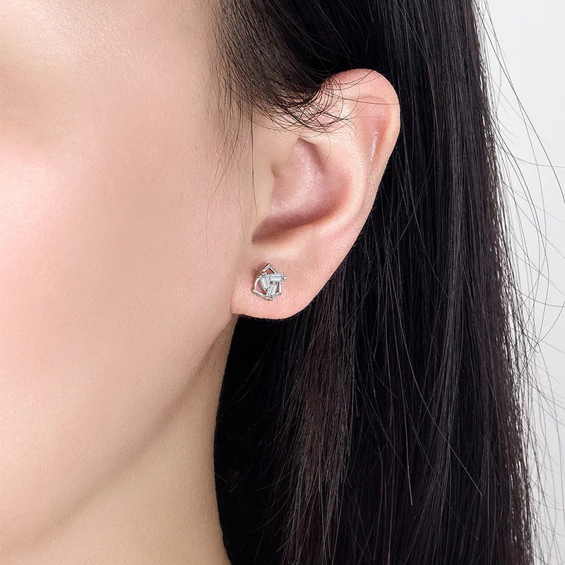 Foxanry Элегантные минималистичные классические серьги-гвоздики для женщин и