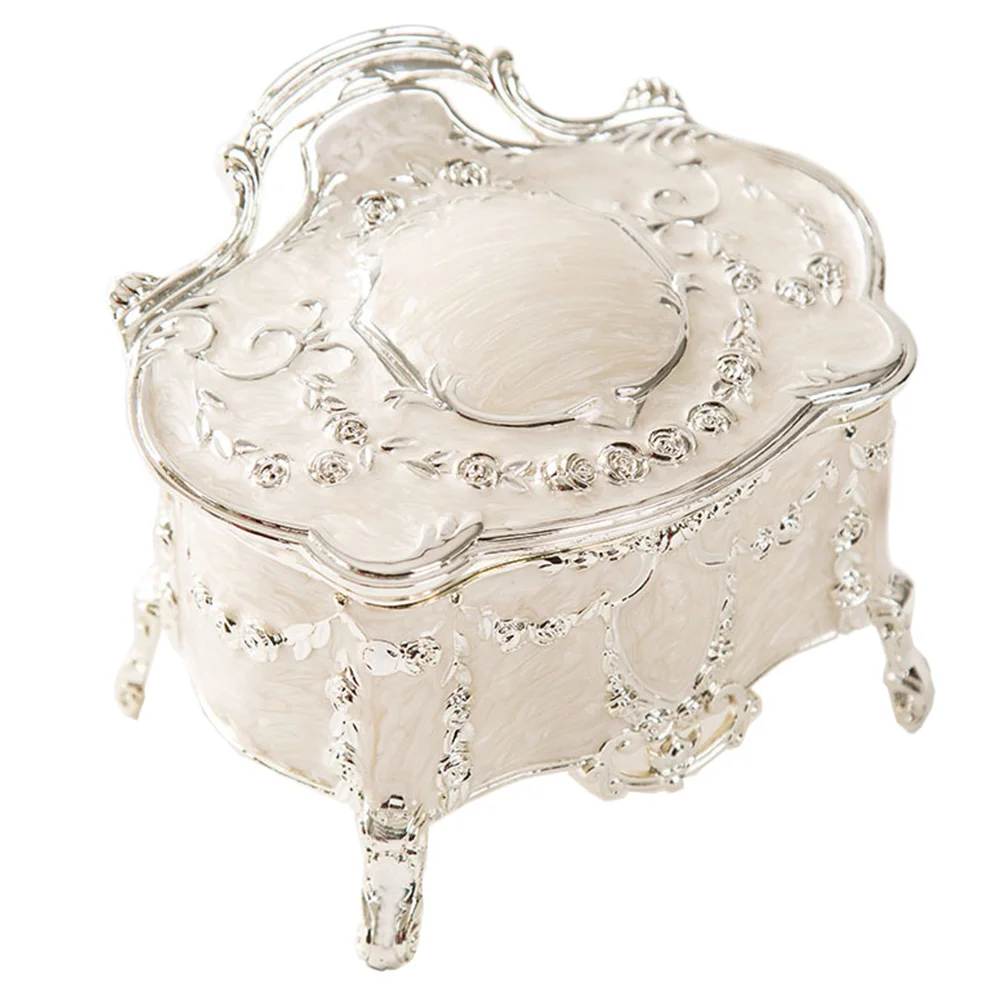 

Vintage Jewelry Box European Style Elegant Jewelry Crafts Box Home Decoration