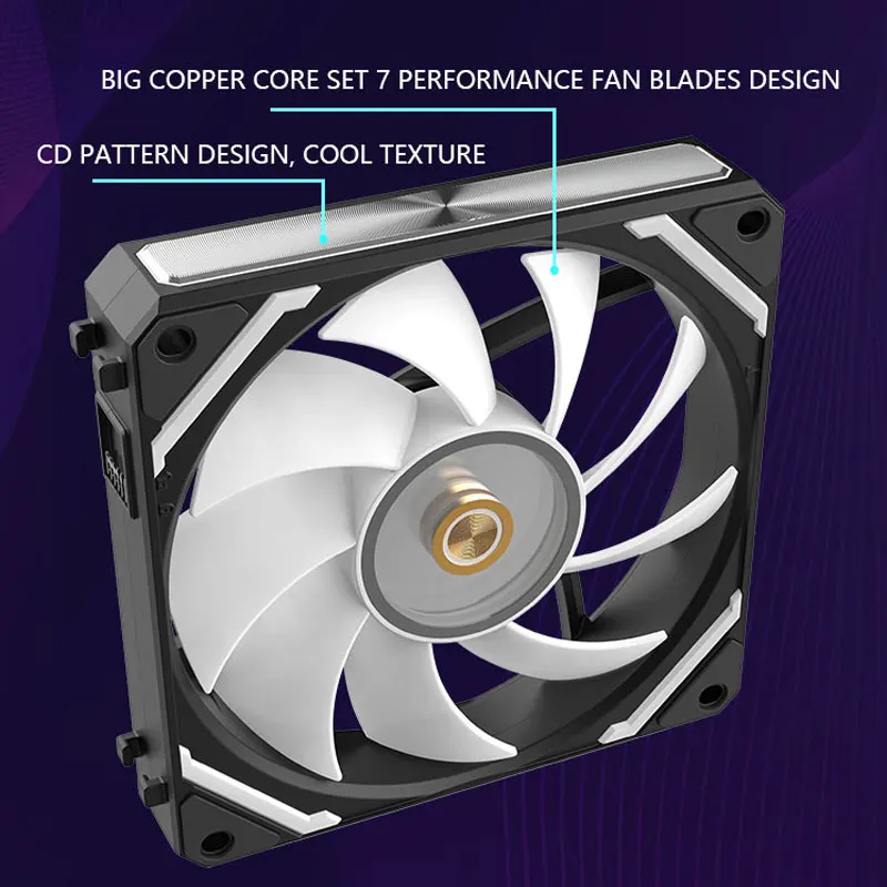 UPSIREN WF-120 ARGB PWM 120 Мм Корпусный Вентилятор 3-упак. 4-контактный Разъем Волшебное