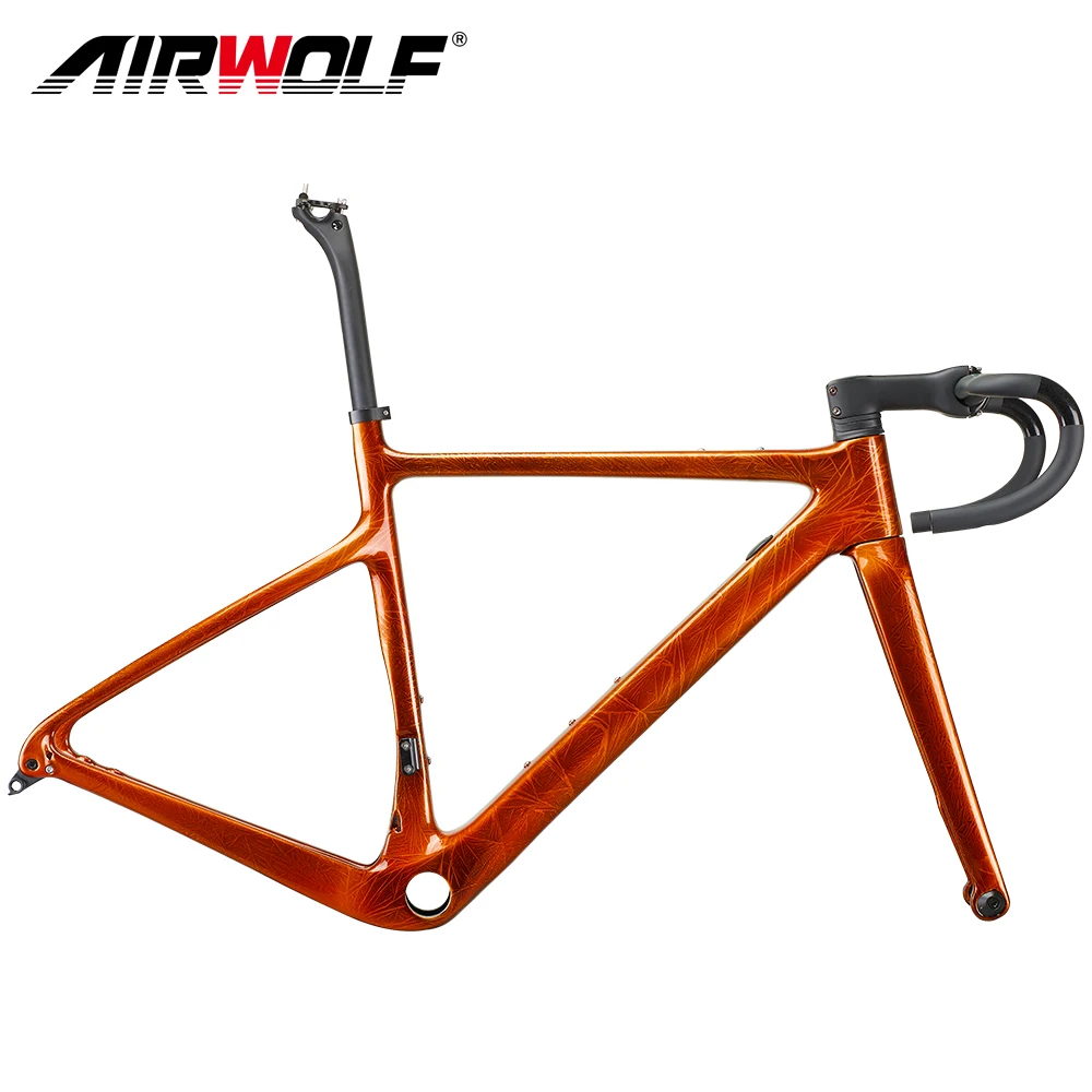 Airwolf карбоновый гравийный каркас 700 * 40C дисковый тормоз A5 700C полностью