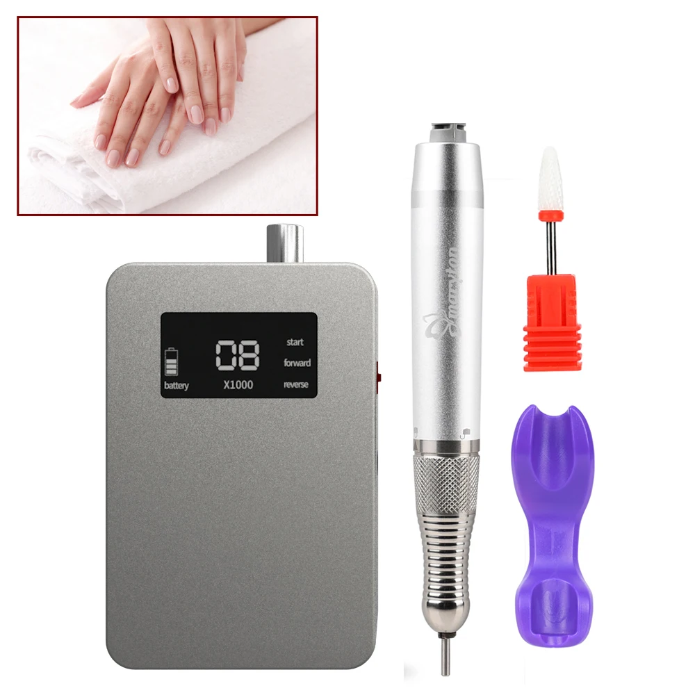 

Wholesale Nail Polish Machine 30000 RPM 8 Hours Usage Time Electric Portable Nail Drill Kit