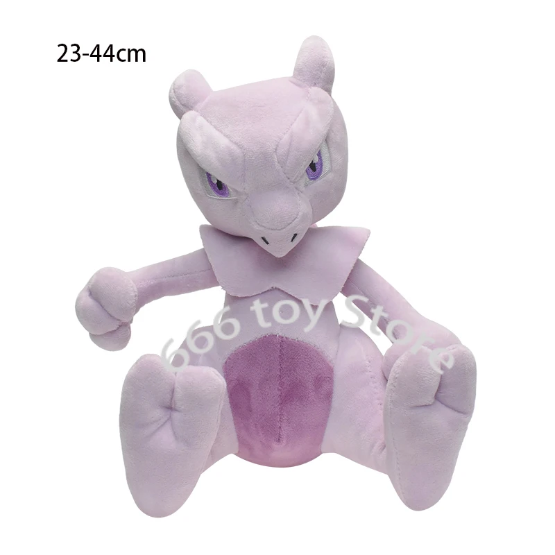 

3 размера аниме мультфильм Mewtwo Покемон Такара Томи плюшевая игрушка мягкая кукла-животное подарки для детей 23 см 33 см 44 см