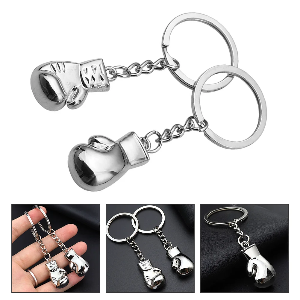 

Key Keychain Boxing Gift Pendant Men Fitnessmetal Ring Glove Holder Chain Muscle Pendants Circle Bodybuilding Hanging Keyfob