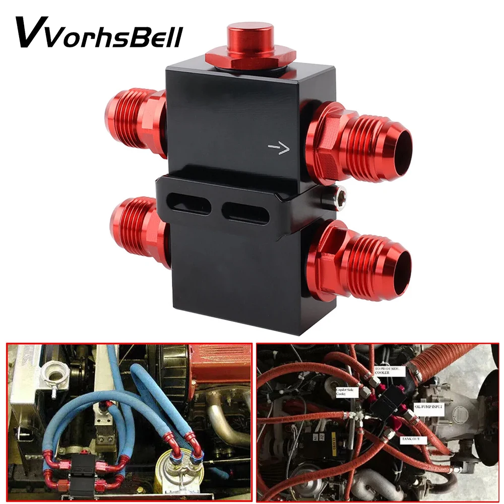

Черный + красный заготовка масляный фильтр адаптер пластины сэндвич с линейным масляным термостатом сэндвич с термостатом AN10 монтажный адаптер