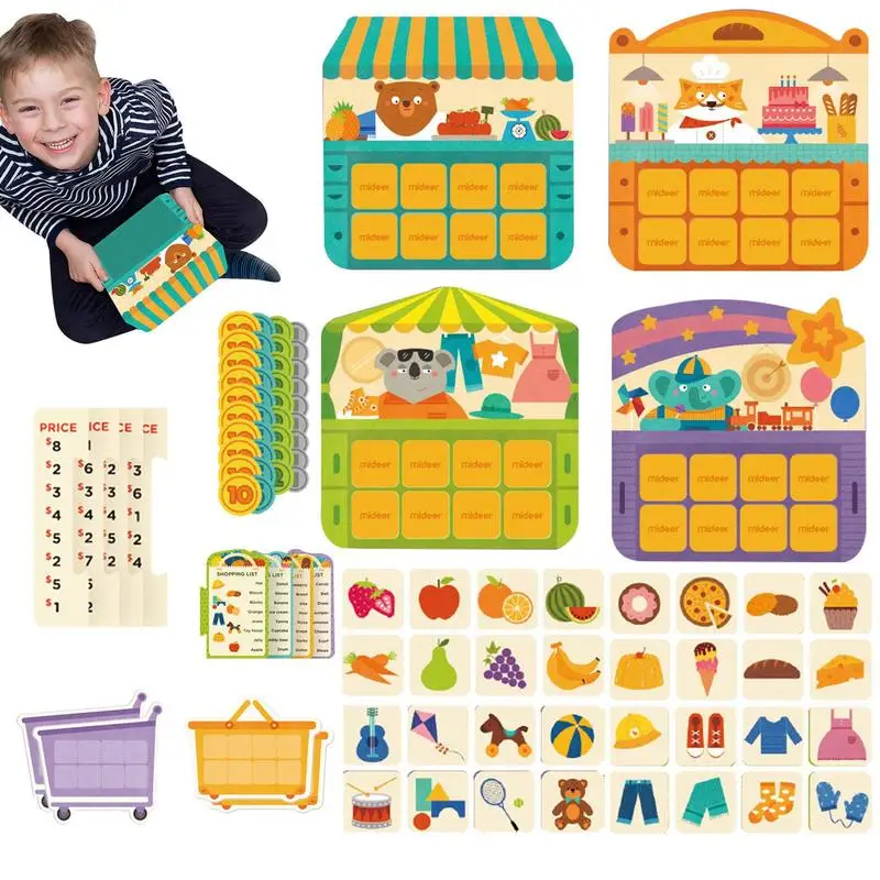 

Shopping List Game Shopping Memory Game Family Playing Games For Parents And Children Unique Gift For Daughters And Sons For
