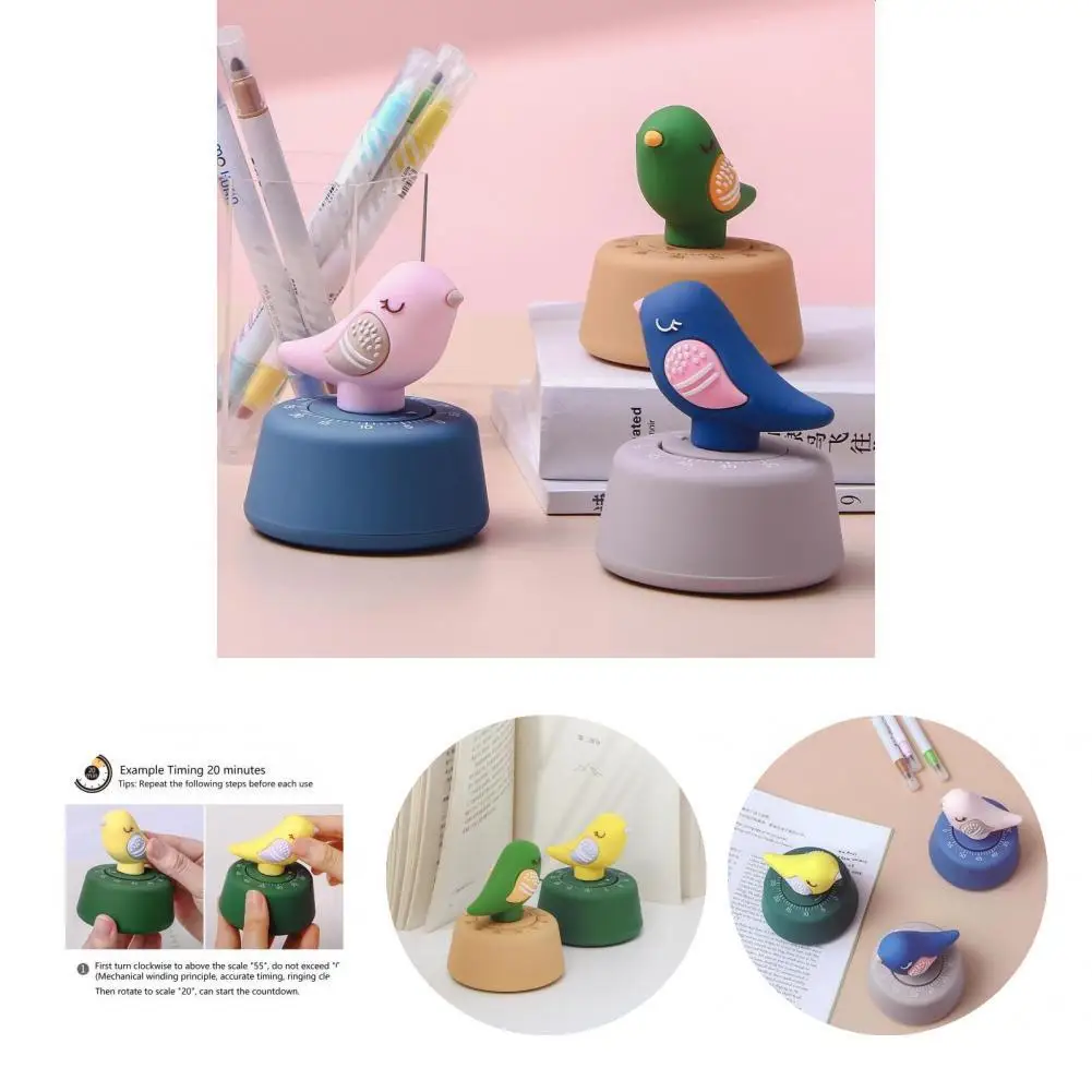

Timer Clock Eye-catching Timer Dial Reminder Bird Shape Cooking Timer