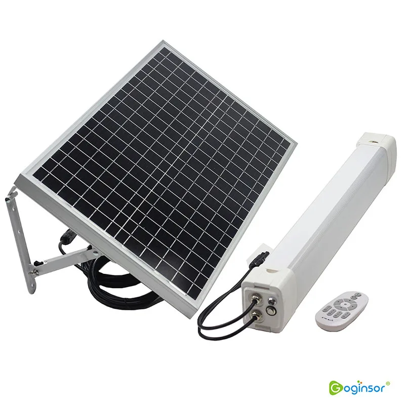 

Solar Led Batten Light Kit 120Leds Dimmable Remote Control 60CM Tri-proof Outdoor Tube Lights 3030SMD Sun Power Bar Lamp