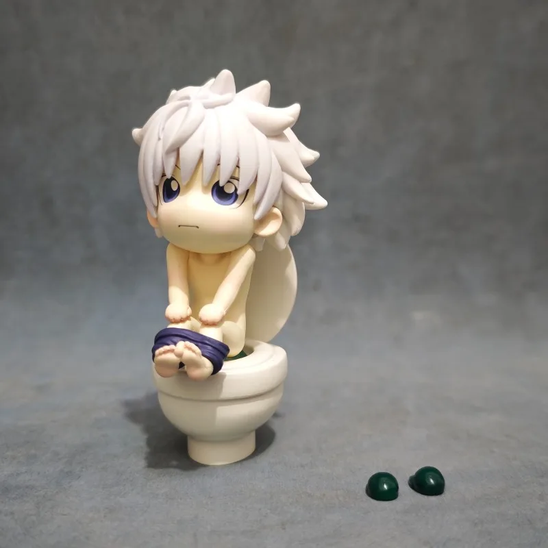 Фото KILLUA ZAOLDYECK GK аниме фигурки магнитная намагниченная фигурка Giggle мини-студийные фигурки для туалета Коллекционная модель игрушки подарки №4