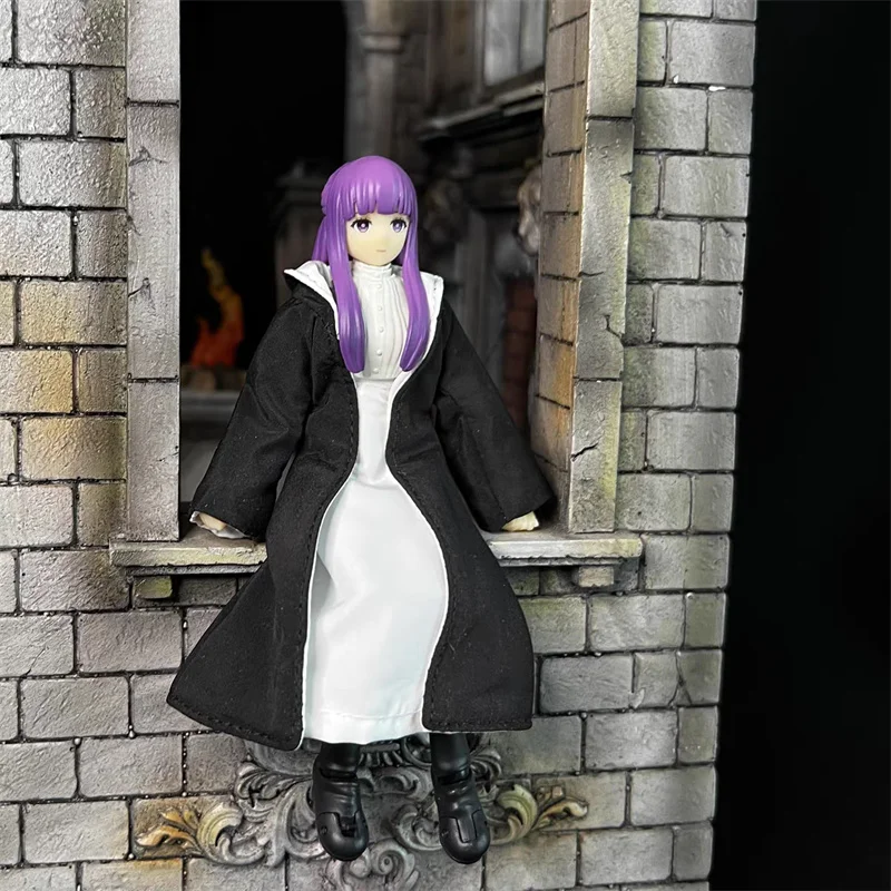 Масштаб 1/12 классическое аниме The Buried Florian Magic Maker белая юбка черный плащ пальто
