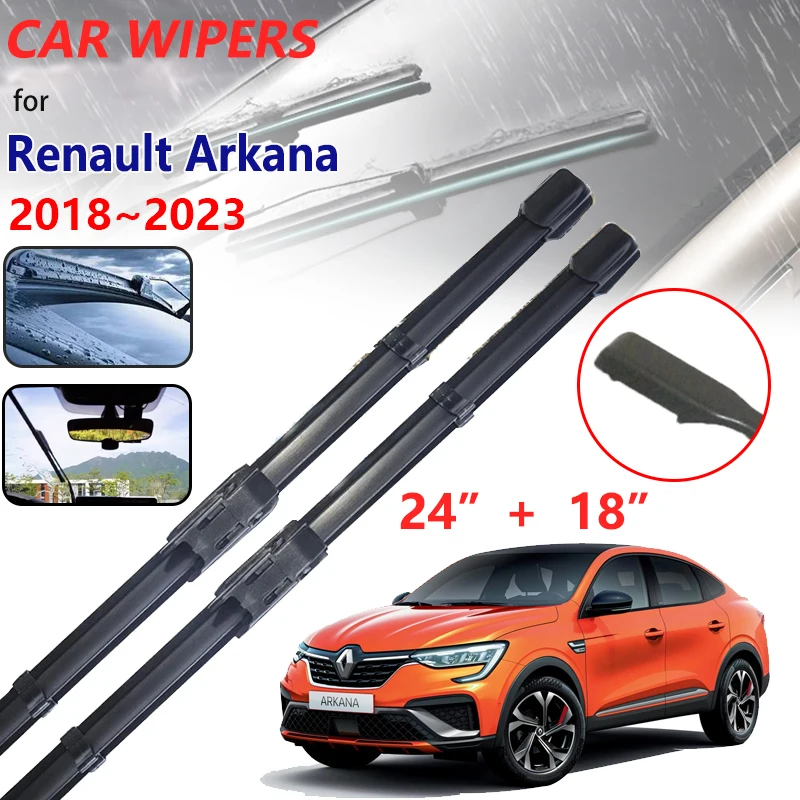 

Car Wiper Blades for Renault Arkana Accessories 2022 2023 2018 2019 2020 2021 Front Rear Rubber Windshield Wiper Window Cleaning