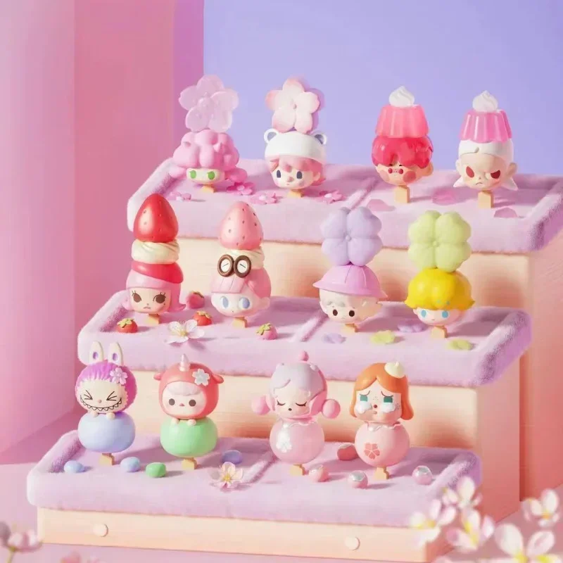 Фото Экшн-фигурки героев серии POP Bean Sweet Sakura, Labubu Zsiga, Молли, лилий, сатир, Рори, димоо, Пукки, шаллпанда, куклы, подарки для детей №1