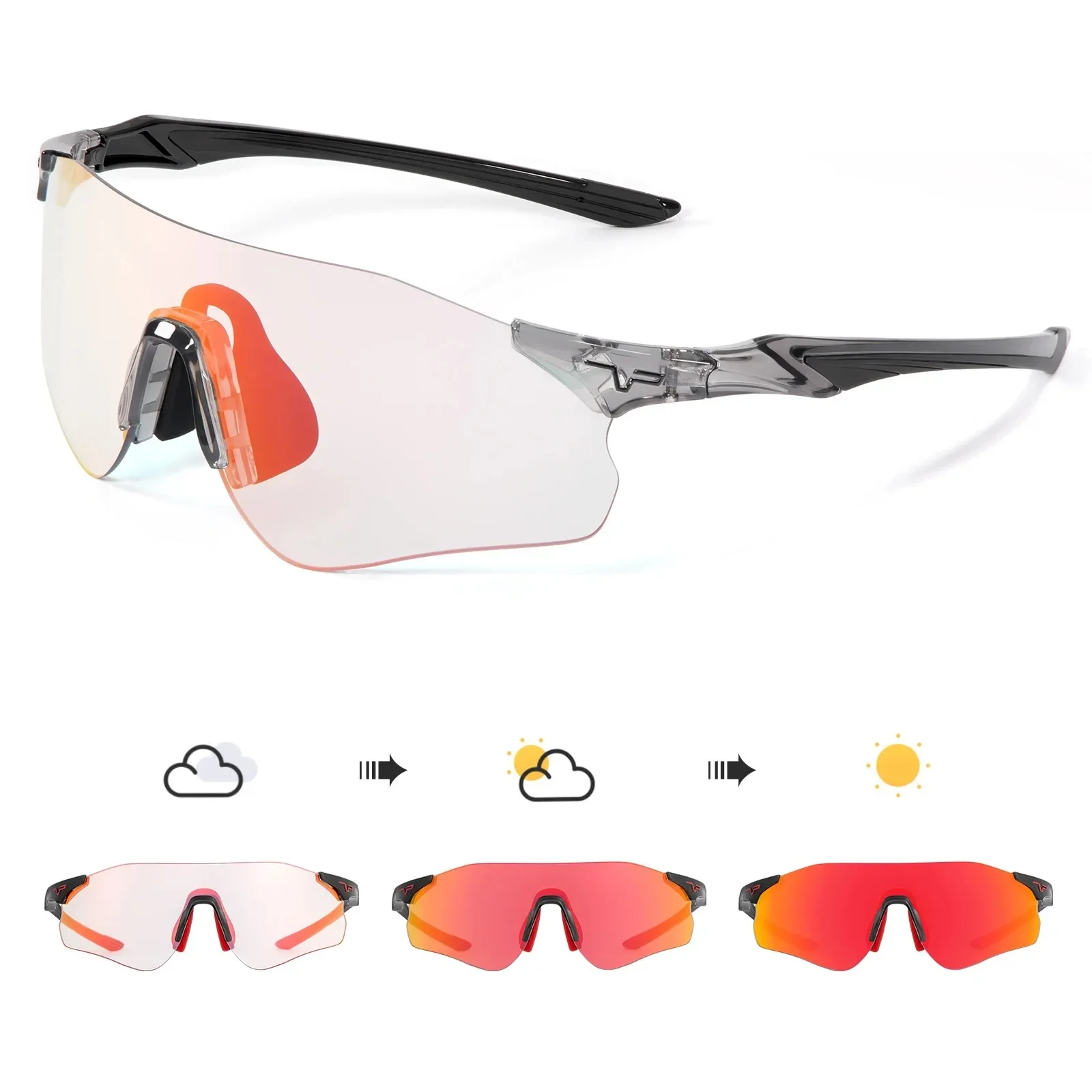 Мужские и женские фотохромные велосипедные очки UV400 крутые для шоссейного