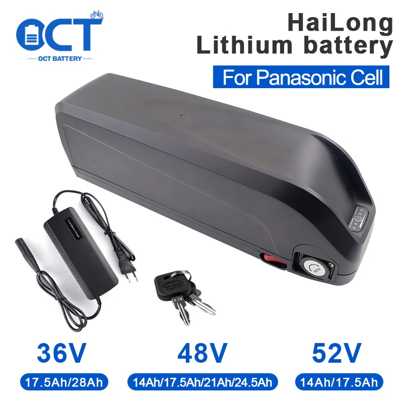 Hailong Downtube E-bike Battery Box 1500W Batterie Li-ion 18650 Panasonic 48v Electric Bicycle Battery BMS 40A BBS02 BBS03 BBSHD